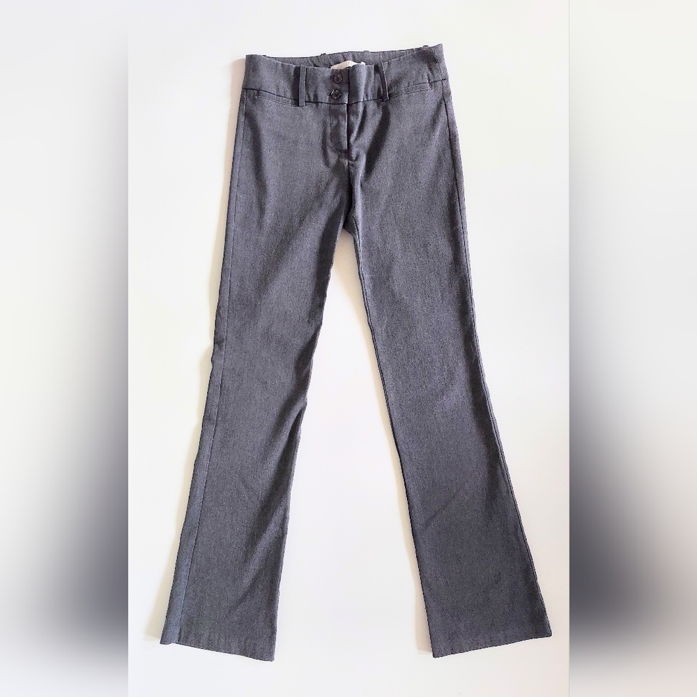 Have Low Rise Flared Bootcut Trouser Pants Gray Size Small